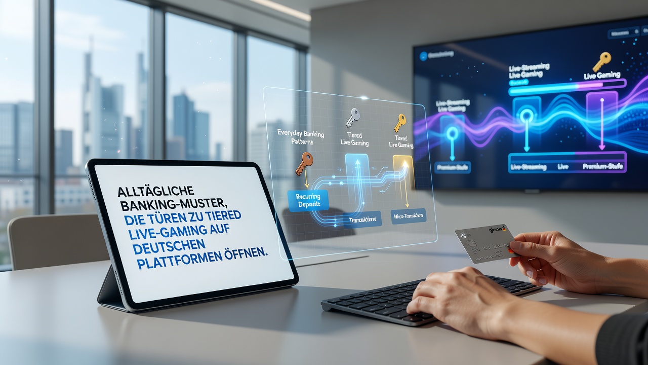 Illustration von gestaffelten Zugangswegen in deutschen Live-Gaming-Umgebungen