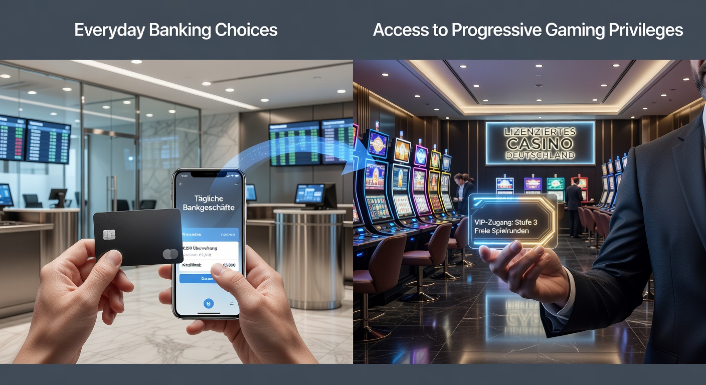 Darstellung alltäglicher Banktransaktionen und deren Verbindung zu Casino-VIP-Stufen in Deutschland