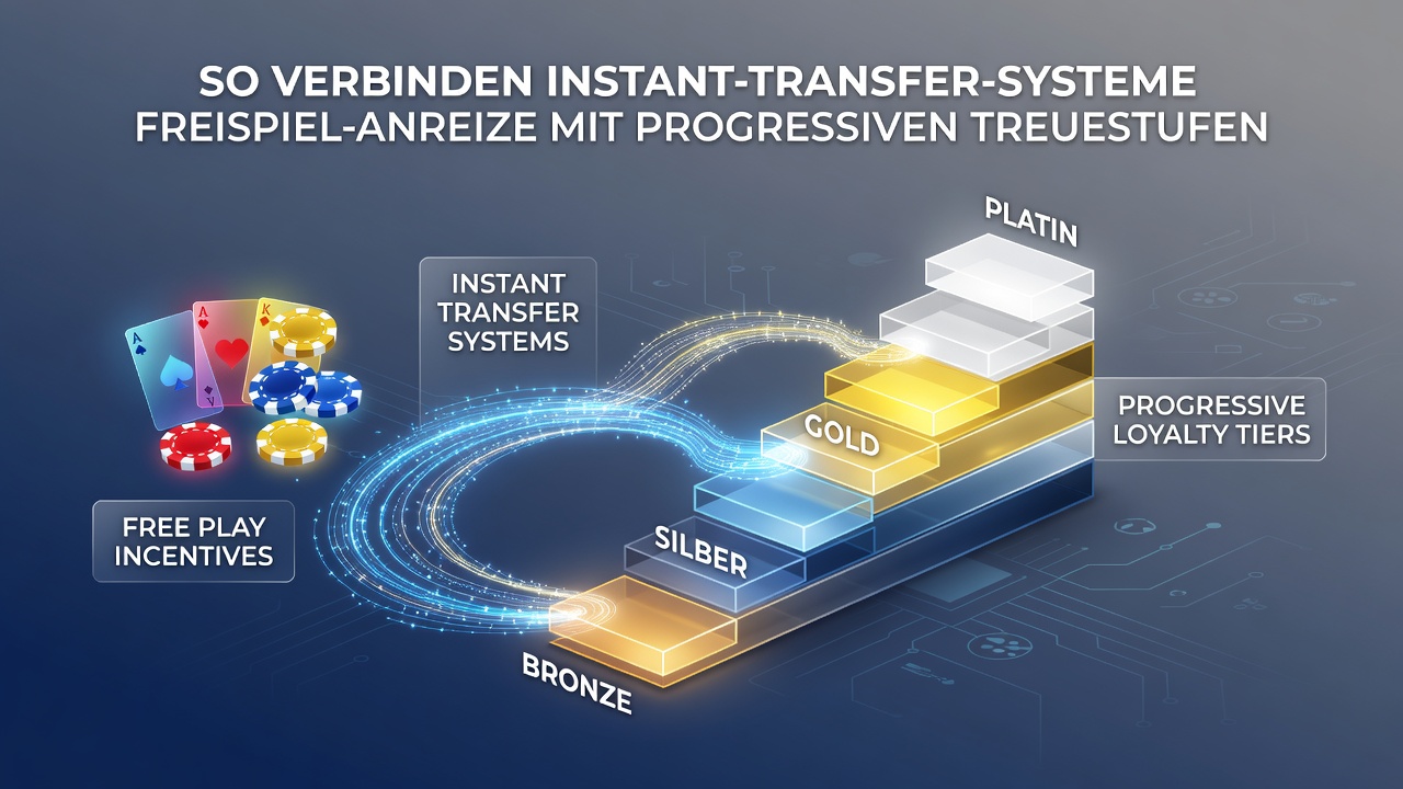 Illustration der Verbindung zwischen Instant-Transfers und Loyalty-Tiers in Gaming-Plattformen