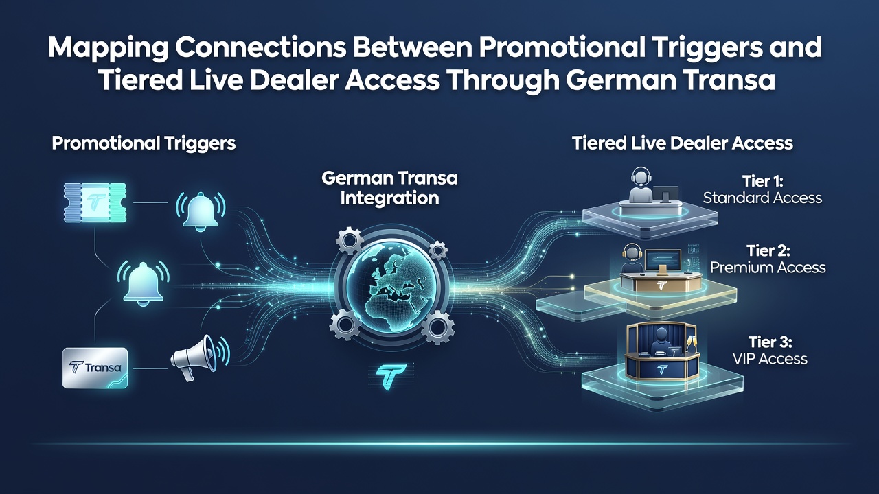 Visualisierung von gestaffelten Live-Dealer-Zugängen und Transaktionsverbindungen in deutschen Casinos