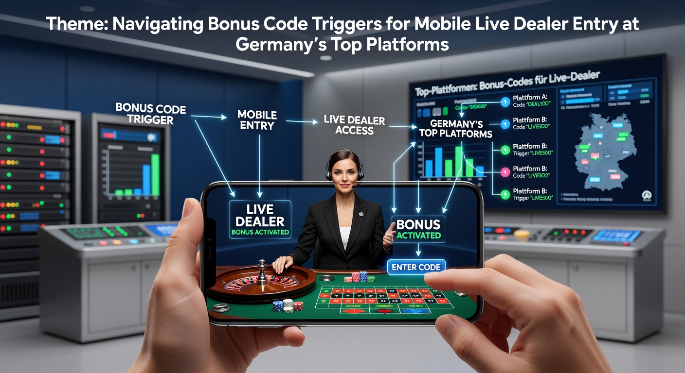 Illustration zu Bonuscode-Triggern für mobile Live-Dealer-Spiele auf deutschen Plattformen